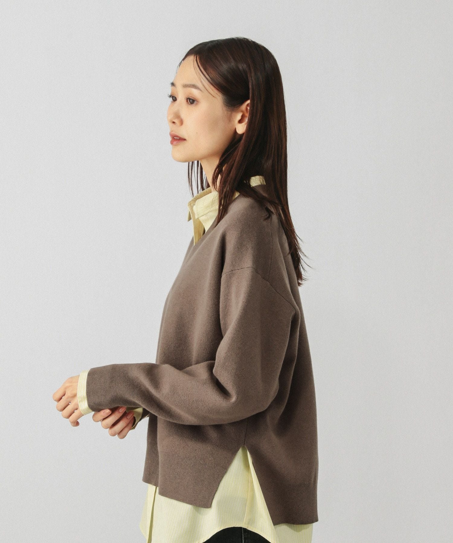 【グローバルワーク/GLOBAL WORK】のスウェットライクVネックプルオーバー/601625 インテリア・キッズ・メンズ・レディースファッション・服の通販 founy(ファニー) ファッション Fashion レディースファッション Fashion for Women トップス・カットソー Cut & Sew Tops レディースパーカー・カジュアルフーディー Casual Hoodies & Sweatshirts カジュアルプルオーバー・ニットトップス Pullovers & Knit Tops / Casual Pullovers スウェット・クルーネックトップス Sweatshirts & Crewnecks / Relaxed Fit Sweat Tops Vネックトップス V-Neck Tops / V-Cut Neckline Shirts おすすめ Recommended / Our Picks コンパクト Compact, Small Size シンプル Simple, Minimal スウェット / スエット Sweatshirt, Sweatwear ビジネス 仕事 通勤 Business / Work / Commuting 春 Spring ライトブラウン53|ID: prp329100004875424 ipo3291000000036364919