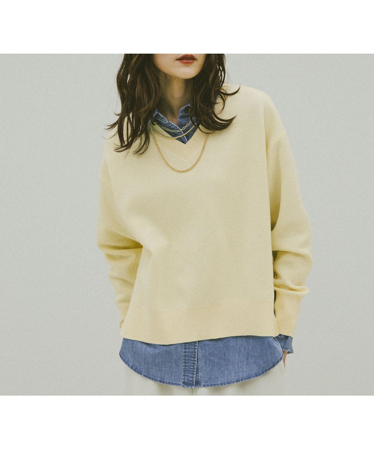 【グローバルワーク/GLOBAL WORK】のスウェットライクVネックプルオーバー/601625 インテリア・キッズ・メンズ・レディースファッション・服の通販 founy(ファニー) ファッション Fashion レディースファッション Fashion for Women トップス・カットソー Cut & Sew Tops レディースパーカー・カジュアルフーディー Casual Hoodies & Sweatshirts カジュアルプルオーバー・ニットトップス Pullovers & Knit Tops / Casual Pullovers スウェット・クルーネックトップス Sweatshirts & Crewnecks / Relaxed Fit Sweat Tops Vネックトップス V-Neck Tops / V-Cut Neckline Shirts おすすめ Recommended / Our Picks コンパクト Compact, Small Size シンプル Simple, Minimal スウェット / スエット Sweatshirt, Sweatwear ビジネス 仕事 通勤 Business / Work / Commuting 春 Spring ペールイエロー62|ID: prp329100004875424 ipo3291000000036364922