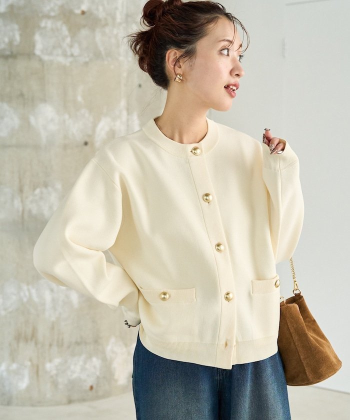 【フリークスストア/FREAK'S STORE】の金ボタン ニット カーディガン【限定展開】 25AW インテリア・キッズ・メンズ・レディースファッション・服の通販 founy(ファニー) https://founy.com/ ファッション Fashion レディースファッション Fashion for Women トップス・カットソー Cut & Sew Tops ニット Knit Tops & Sweaters カーディガン・羽織り Layered Style Cardigans カーディガン Cardigan, Knitwear シンプル Simple, Minimal 人気 Popular, Best Seller フロント Front, Front Design ポケット Pocket, Pocket Detail A/W・秋冬 Autumn/Winter 冬 Winter / This Winter エレガント 上品 Elegant 2025年 2025 2025-2026秋冬・A/W Autumn/Winter 2025–26 AW25–26 |ID: prp329100004875430 ipo3291000000036364962