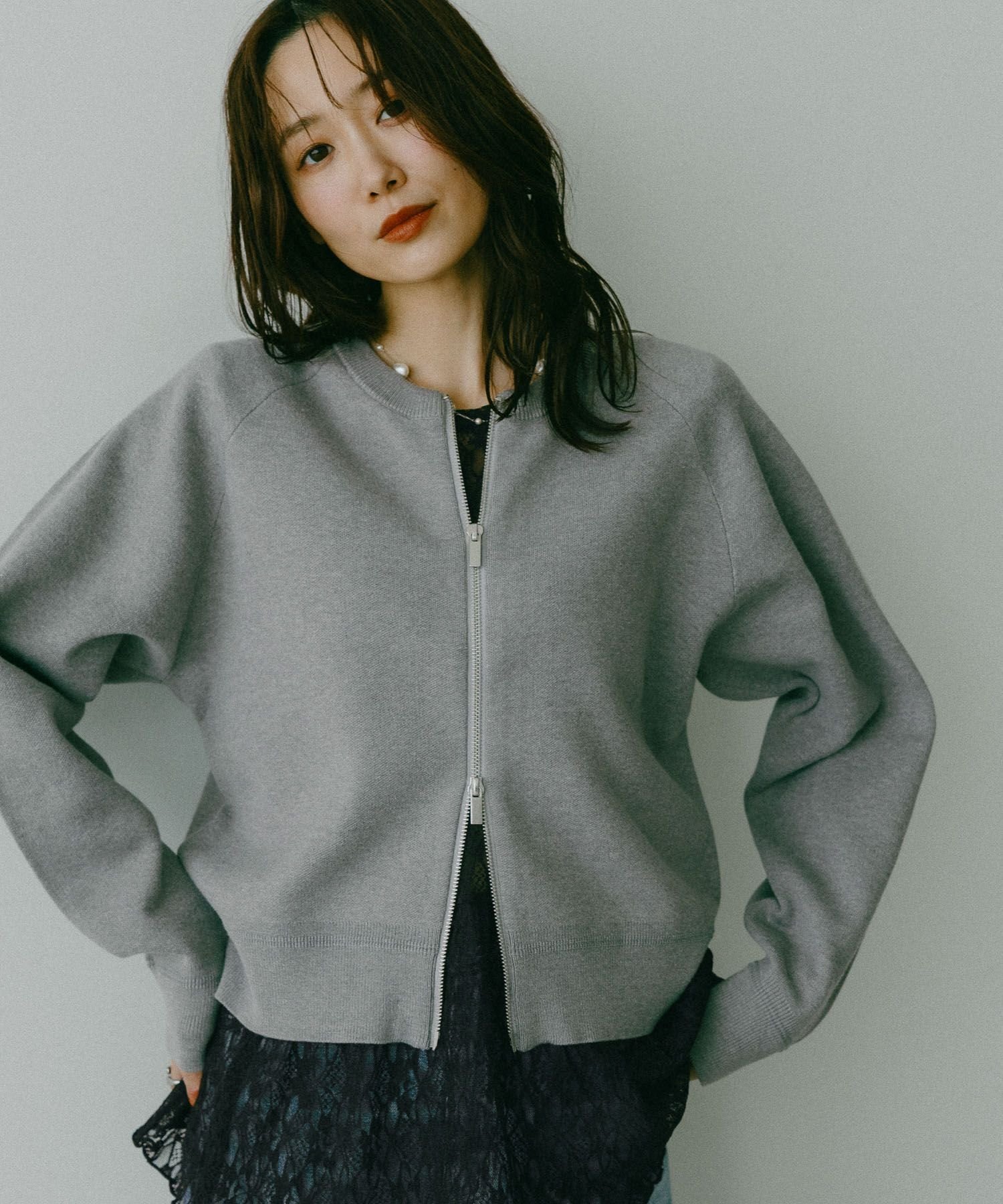 【グローバルワーク/GLOBAL WORK】のスウェットライクZIPカーディガン/642682 人気、トレンドファッション・服の通販 founy(ファニー) 　ファッション　Fashion　レディースファッション　Fashion for Women　トップス・カットソー　Cut & Sew Tops　カーディガン・羽織り　Layered Style Cardigans　レディースパーカー・カジュアルフーディー　Casual Hoodies & Sweatshirts　スウェット・クルーネックトップス　Sweatshirts & Crewnecks / Relaxed Fit Sweat Tops　おすすめ　Recommended / Our Picks　カーディガン　Cardigan, Knitwear　デニム　Denim, Jeans Material　ワイド　Wide, Wide Fit　ビジネス 仕事 通勤　Business / Work / Commuting　春　Spring　洗える　Machine Washable　羽織　Haori, Light Jacket　 other-1|ID: prp329100004875463 ipo3291000000036365188