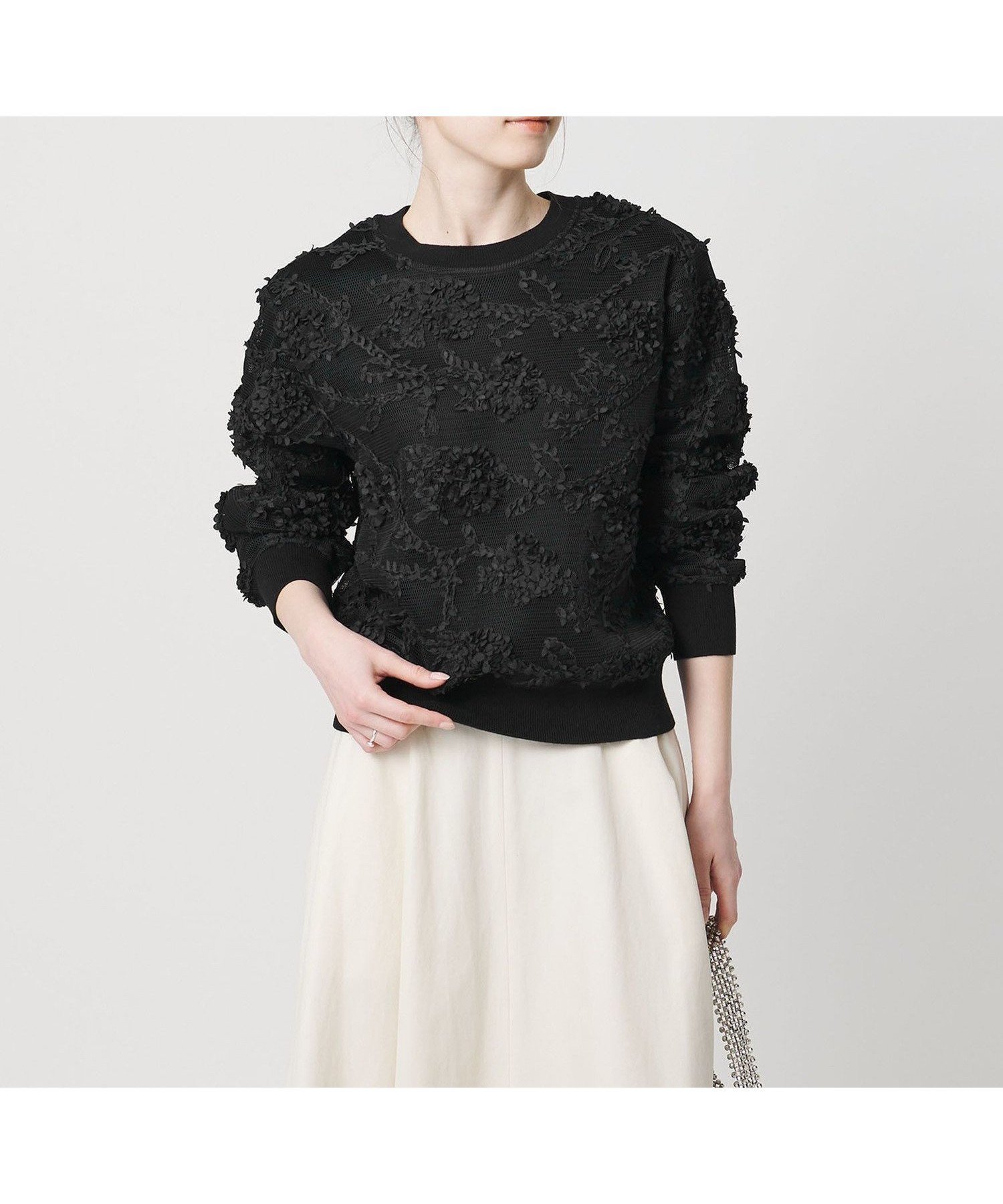 【ユナイテッドアローズ/UNITED ARROWS】のエンブロイダリーフラワー メッシュ ニット 人気、トレンドファッション・服の通販 founy(ファニー) 　ファッション　Fashion　レディースファッション　Fashion for Women　トップス・カットソー　Cut & Sew Tops　ニット　Knit Tops & Sweaters　コンパクト　Compact, Small Size　シンプル　Simple, Minimal　ストレート　Straight, Straight Cut　フェミニン　Feminine, Girly　ベスト　Vest, Waistcoat　メッシュ　Mesh, Net Fabric　ワイド　Wide, Wide Fit　エレガント 上品　Elegant　 other-1|ID: prp329100004875470 ipo3291000000036365225