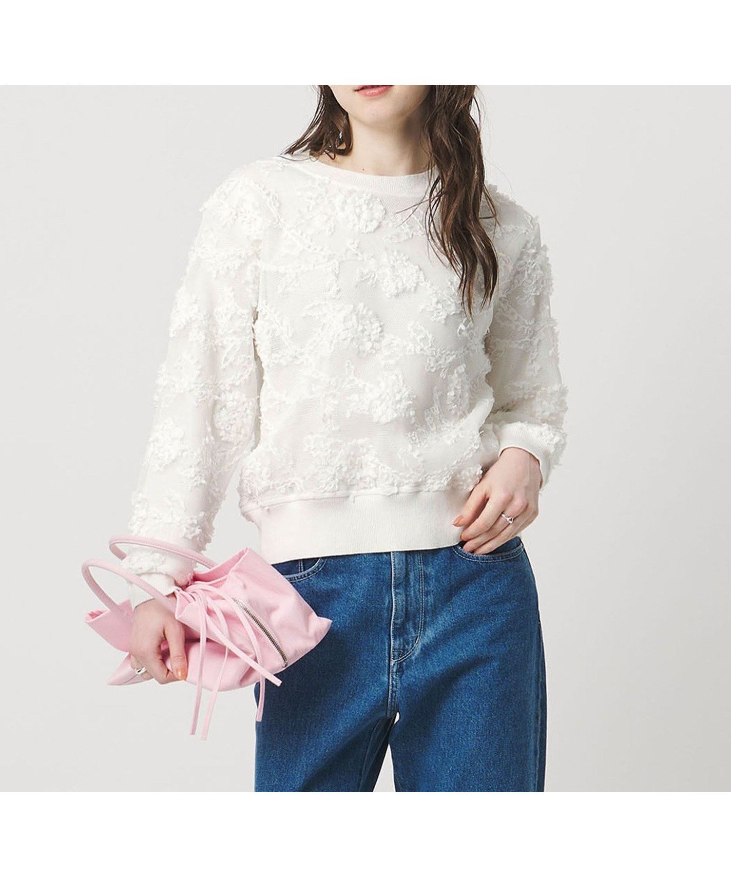 【ユナイテッドアローズ/UNITED ARROWS】のエンブロイダリーフラワー メッシュ ニット インテリア・キッズ・メンズ・レディースファッション・服の通販 founy(ファニー) 　ファッション　Fashion　レディースファッション　Fashion for Women　トップス・カットソー　Cut & Sew Tops　ニット　Knit Tops & Sweaters　コンパクト　Compact, Small Size　シンプル　Simple, Minimal　ストレート　Straight, Straight Cut　フェミニン　Feminine, Girly　ベスト　Vest, Waistcoat　メッシュ　Mesh, Net Fabric　ワイド　Wide, Wide Fit　エレガント 上品　Elegant　OFF WHITE|ID: prp329100004875470 ipo3291000000036365231