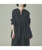 【カレンソロジー/Curensology】のオーガンギャザーブラウス 人気、トレンドファッション・服の通販 founy(ファニー) ファッション Fashion レディースファッション Fashion for Women トップス・カットソー Cut & Sew Tops シャツ・ブラウス・オフィスカジュアル Elegant Blouses & Button-Ups インド Indian Textile エレガント 上品 Elegant オーガンジー Organza Fabric フォーマル Formal, Dressy thumbnail ブラック|ID: prp329100004875472 ipo3291000000036365245