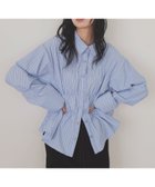 【リアン/Lian】のシャーリングビスチェデザインシャツ 人気、トレンドファッション・服の通販 founy(ファニー) ファッション Fashion レディースファッション Fashion for Women トップス・カットソー Cut & Sew Tops シャツ・ブラウス・オフィスカジュアル Elegant Blouses & Button-Ups ビスチェ Bustiers & Corset Tops / Layered Bustier Style 2026年 2026 イエロー Yellow ストライプ Stripe, Striped Pattern thumbnail ブルーストライプ|ID: prp329100004875481 ipo3291000000036365307