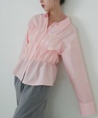 【リアン/Lian】のシャーリングビスチェデザインシャツ 人気、トレンドファッション・服の通販 founy(ファニー) ファッション Fashion レディースファッション Fashion for Women トップス・カットソー Cut & Sew Tops シャツ・ブラウス・オフィスカジュアル Elegant Blouses & Button-Ups ビスチェ Bustiers & Corset Tops / Layered Bustier Style 2026年 2026 イエロー Yellow ストライプ Stripe, Striped Pattern thumbnail ピンク|ID: prp329100004875481 ipo3291000000036365314