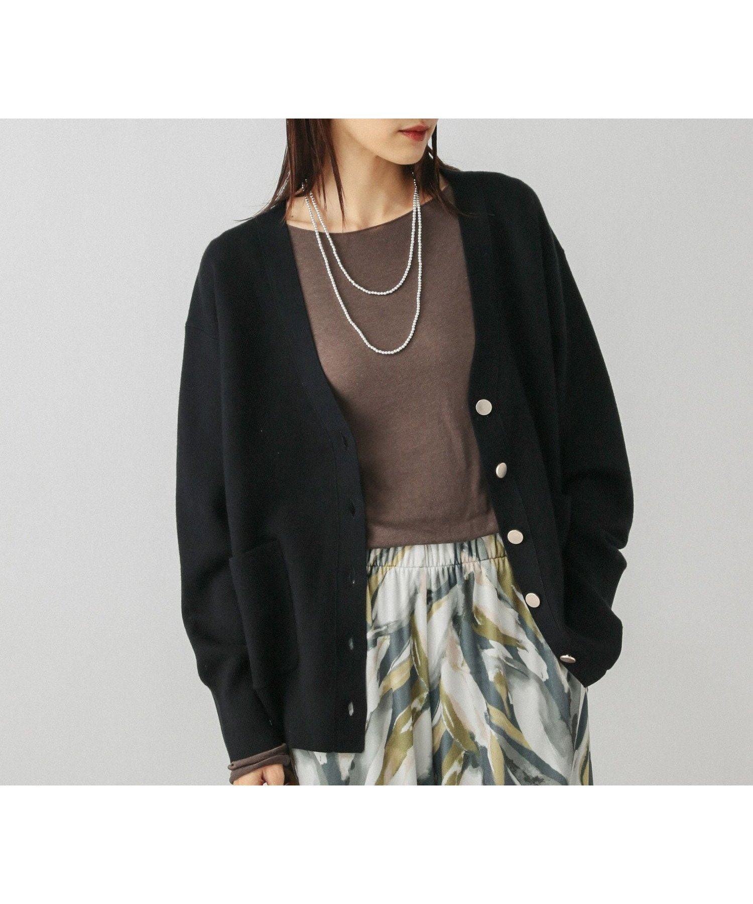 【グローバルワーク/GLOBAL WORK】のスウェットライクVネックカーディガン/601629 インテリア・キッズ・メンズ・レディースファッション・服の通販 founy(ファニー) 　ファッション　Fashion　レディースファッション　Fashion for Women　トップス・カットソー　Cut & Sew Tops　カーディガン・羽織り　Layered Style Cardigans　レディースパーカー・カジュアルフーディー　Casual Hoodies & Sweatshirts　スウェット・クルーネックトップス　Sweatshirts & Crewnecks / Relaxed Fit Sweat Tops　Vネックトップス　V-Neck Tops / V-Cut Neckline Shirts　カーディガン　Cardigan, Knitwear　シンプル　Simple, Minimal　スウェット / スエット　Sweatshirt, Sweatwear　ポケット　Pocket, Pocket Detail　メタル　Metal, Metal Parts　ビジネス 仕事 通勤　Business / Work / Commuting　春　Spring　羽織　Haori, Light Jacket　ブラック09|ID: prp329100004875494 ipo3291000000036365395