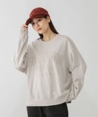 【グローバルワーク/GLOBAL WORK】のピグメント刺繍ロゴプルオーバー/608260 人気、トレンドファッション・服の通販 founy(ファニー) ファッション Fashion レディースファッション Fashion for Women トップス・カットソー Cut & Sew Tops カジュアルプルオーバー・ニットトップス Pullovers & Knit Tops / Casual Pullovers インナー Innerwear スウェット / スエット Sweatshirt, Sweatwear ストライプ Stripe, Striped Pattern デニム Denim, Jeans Material 人気 Popular, Best Seller フォルム Silhouette, Form ワイド Wide, Wide Fit おすすめ Recommended / Our Picks 夏 Summer thumbnail グレージュ51|ID: prp329100004875582 ipo3291000000036366028