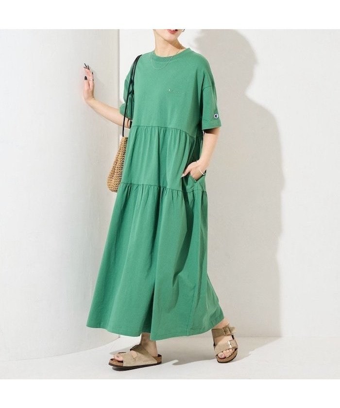 【フリークスストア/FREAK'S STORE】の限定展開 別注ティアード切り替えワンピース Champion チャンピオン 限定 インテリア・キッズ・メンズ・レディースファッション・服の通販 founy(ファニー) ファッション Fashion レディースファッション Fashion for Women ワンピース Dresses アクセサリー Fashion Accessories キャップ Cap, Baseball Cap ギャザー Gathered, Ruffled サンダル Sandals, Summer Shoes スペシャル Special, Limited Edition スポーツ Sports, Activewear チュニック Tunic, Long Top ティアード Tiered, Tiered Style パール Pearl, Pearl Accent フリル Frill, Ruffle ポケット Pocket, Pocket Detail 別注 Limited Edition, Custom Order 半袖 Short Sleeve, Half Sleeve S/S・春夏 SS, Spring/Summer, Warm Season おすすめ Recommended / Our Picks 夏 Summer 2026年 2026 グリーン|ID: prp329100004875609 ipo3291000000036366224