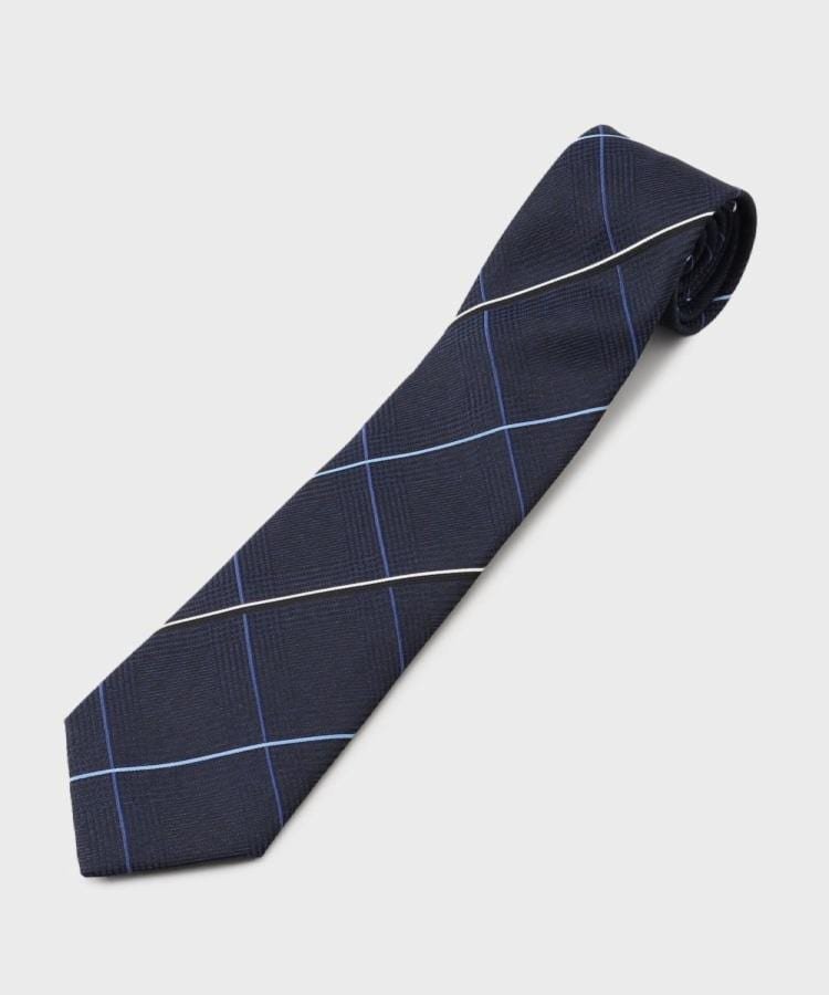【タケオキクチ/TAKEO KIKUCHI / MEN】の【Made in JAPAN】番千鳥ウィンドペン柄 ネクタイ インテリア・キッズ・メンズ・レディースファッション・服の通販 founy(ファニー) 　ファッション　Fashion　メンズファッション　Fashion for Men　ギフト プレゼント　Gift / Present　スマート　Smart, Elegant　チェック　Check, Plaid, Tartan　メランジ　Melange, Mixed Yarn　日本製　Made In Japan　ネイビー|ID: prp329100004875786 ipo3291000000036367386
