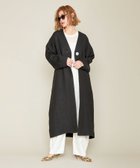 【ユナイテッドアローズ/UNITED ARROWS】のconte ツイード ノーカラーコート 人気、トレンドファッション・服の通販 founy(ファニー) ファッション Fashion レディースファッション Fashion for Women アウター Coat / Outerwear Collection コート・ロングコート・ピーコート Long Coats, Peacoats & More ショルダー Shoulder, Shoulder Strap シルク Silk, 100% Silk ツイード Twill, Twill Weave ドロップ Drop Shoulder, Dropped Style リラックス Relax, Relaxed Fit ロング Long, Long-Length アウトレット Outlet / Clearance thumbnail BLACK|ID: prp329100004875825 ipo3291000000036367664