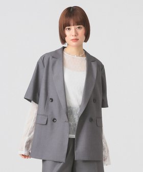 【ビームス ウイメン/BEAMS】の4ボタン ダブル ハーフスリーブ ジャケット 26SS 人気、トレンドファッション・服の通販 founy(ファニー) ファッション Fashion レディースファッション Fashion for Women アウター Coat / Outerwear Collection レディースジャケット・軽アウター Jackets オケージョン Occasion Wear クラシカル Classical, Vintage-Inspired ジャケット Jacket, Outerwear スリーブ Sleeve, Long Sleeve / Short Sleeve セットアップ Set-Up, Coordinated Outfit ダブル Double, Double-Breasted 長袖 Long Sleeve, Full Sleeve ハーフ Half, Half-Length バランス Balance, Style Balance 半袖 Short Sleeve, Half Sleeve リラックス Relax, Relaxed Fit おすすめ Recommended / Our Picks 夏 Summer 2026年 2026 |ID:prp329100004875854