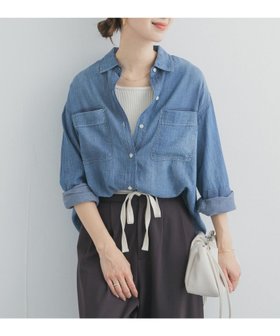 【アーバンリサーチ ドアーズ/URBAN RESEARCH DOORS】のシアーデニムシャツ 人気、トレンドファッション・服の通販 founy(ファニー) ファッション Fashion レディースファッション Fashion for Women トップス・カットソー Cut & Sew Tops シャツ・ブラウス・オフィスカジュアル Elegant Blouses & Button-Ups 2026年 2026 インナー Innerwear シンプル Simple, Minimal スウェット / スエット Sweatshirt, Sweatwear デニム Denim, Jeans Material ロング Long, Long-Length エレガント 上品 Elegant 冬 Winter / This Winter 夏 Summer 春 Spring S/S・春夏 SS, Spring/Summer, Warm Season 秋 Autumn |ID:prp329100004875860