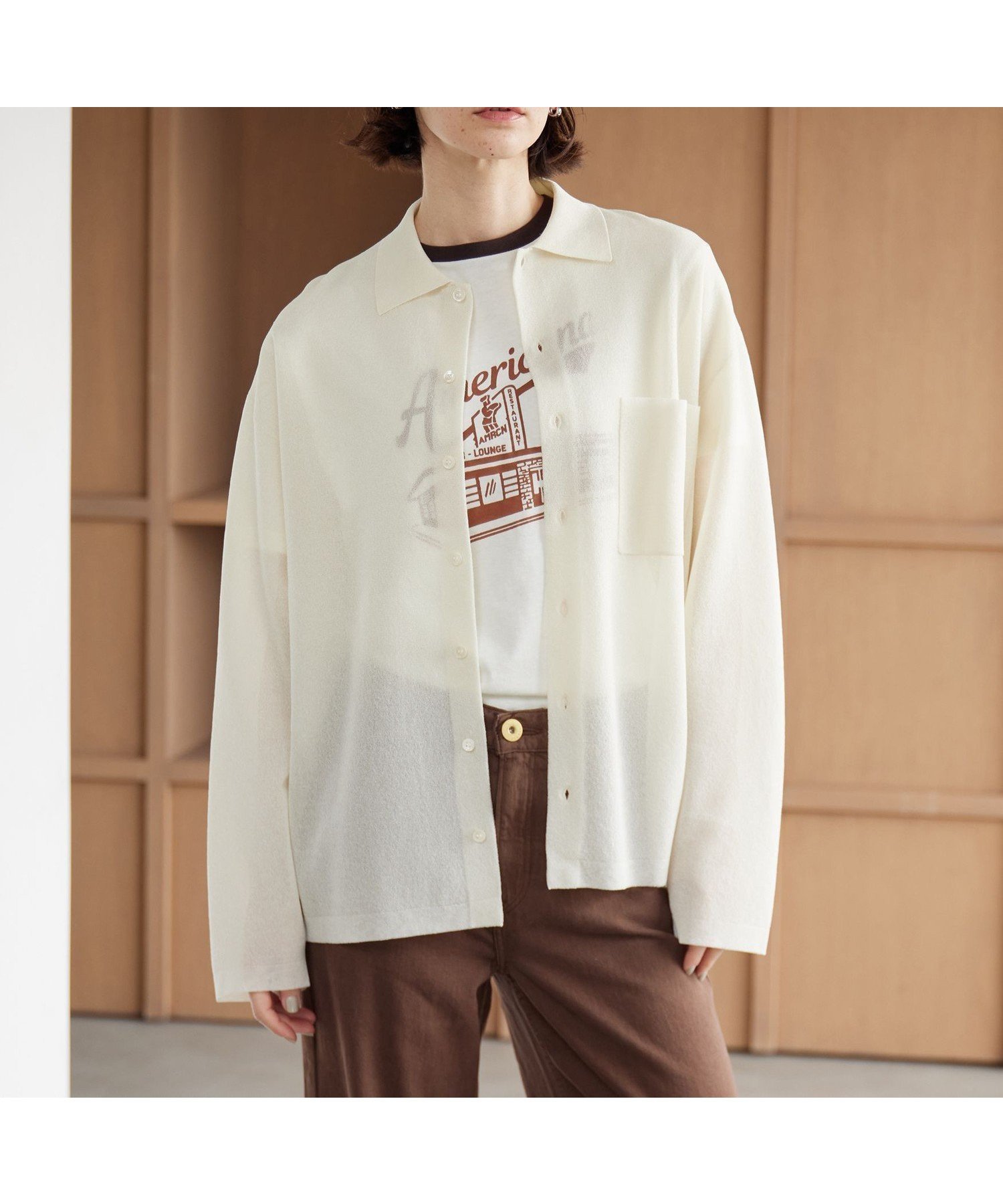 【ビューティ&ユース ユナイテッドアローズ/BEAUTY&YOUTH / UNITED ARROWS】のミラノリブ シャツカーディガン ウォッシャブル インテリア・キッズ・メンズ・レディースファッション・服の通販 founy(ファニー) 　ファッション　Fashion　レディースファッション　Fashion for Women　トップス・カットソー　Cut & Sew Tops　カーディガン・羽織り　Layered Style Cardigans　シャツ・ブラウス・オフィスカジュアル　Elegant Blouses & Button-Ups　インナー　Innerwear　ウォッシャブル　Machine Washable　カーディガン　Cardigan, Knitwear　シアー　Sheer, See-Through　シンプル　Simple, Minimal　トレンド　Trend, Trending Now　フィット　Fit, Slim Fit　フォルム　Silhouette, Form　ボトム　Bottoms, Lower Wear　ポケット　Pocket, Pocket Detail　ミラノリブ　Milano Rib, Milano Stitch　リラックス　Relax, Relaxed Fit　おすすめ　Recommended / Our Picks　エレガント 上品　Elegant　OFF WHITE|ID: prp329100004875862 ipo3291000000036367883