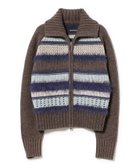 【ビームス ウイメン/BEAMS】の【別注】boussole / ボーダージップ ニット カーディガン MOCHA|ID: prp329100004875894 ipo3291000000036368122