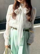 【リリーブラウン/Lily Brown】のビックボウタイブラウス WHT[001]|ID: prp329100004875921 ipo3291000000036368310