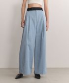 【アダム エ ロペ/ADAM ET ROPE'】の【EMOELLE】バイカラードレスパンツ ブルー系(45)|ID: prp329100004875977 ipo3291000000036368700