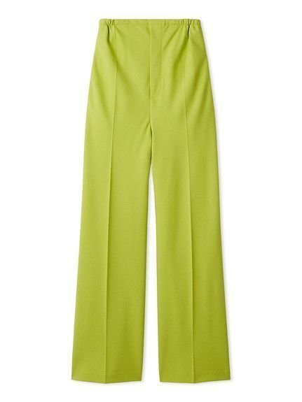 【ミラオーウェン/Mila Owen】のウエストゴムワイドイージーパンツ インテリア・キッズ・メンズ・レディースファッション・服の通販 founy(ファニー) 　ファッション　Fashion　レディースファッション　Fashion for Women　パンツ　Pants & Trousers　スマート　Smart, Elegant　LIME[022]|ID: prp329100004875985 ipo3291000000036368741