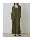 【ビーフラット/bflat】のプラクティカルセットアップ 2点セット ストライプ ジャケット パンツドレス カーキ|ID: prp329100004876012 ipo3291000000036368907