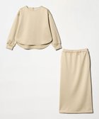 【ユナイテッドアローズ/UNITED ARROWS】のブライト ウラケ プルオーバー+スカート セットアップ A DAY IN THE LIFE 人気、トレンドファッション・服の通販 founy(ファニー) ファッション Fashion レディースファッション Fashion for Women セットアップ Matching Sets スカート・ミニ/ミディ/マキシ Skirts / Mini, Midi & Maxi Skirts ジップ Zip, Zipper スウェット / スエット Sweatshirt, Sweatwear スカーフ Scarf, Neckwear スリット Slit, Slit Detail セットアップ Set-Up, Coordinated Outfit ネックレス Necklace, Pendant Necklace ブライト Bright, Shiny リボン Ribbon, Bow ロング Long, Long-Length アウトレット Outlet / Clearance 旅行 Travel エレガント 上品 Elegant thumbnail BEIGE|ID: prp329100004876049 ipo3291000000036369135