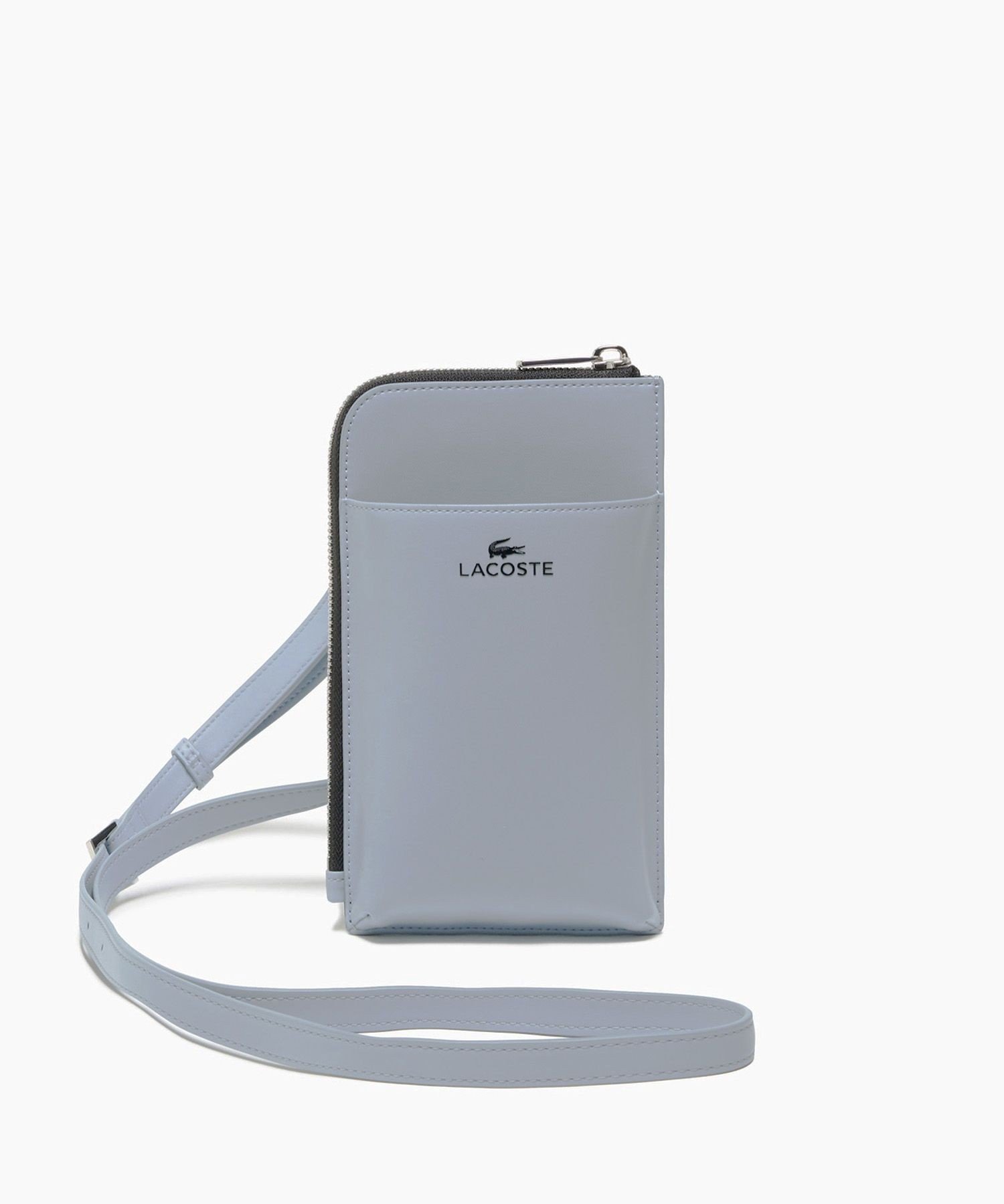 【ラコステ/LACOSTE】のショルダースマホポーチ インテリア・キッズ・メンズ・レディースファッション・服の通販 founy(ファニー) 　ファッション　Fashion　レディースファッション　Fashion for Women　ポーチ&ミニバッグ　Pouches & Mini Bags　スマート　Smart, Elegant　スリット　Slit, Slit Detail　フロント　Front, Front Design　ポケット　Pocket, Pocket Detail　ライトブルー|ID: prp329100004876078 ipo3291000000036369301