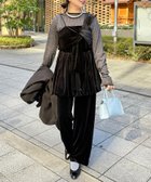 【シーピーシーエム/CPCM】の【WEB限定】3点セットベロアセットアップ 人気、トレンドファッション・服の通販 founy(ファニー) ファッション Fashion レディースファッション Fashion for Women トップス・カットソー Cut & Sew Tops ベロアトップス Velour Tops / Velvet-Look Items インナー Innerwear ウェーブ Wavy Pattern オケージョン Occasion Wear スラックス Slacks, Dress Pants セットアップ Set-Up, Coordinated Outfit ダウン Down, Puffer デニム Denim, Jeans Material トレンド Trend, Trending Now ドット Polka Dot, Dot Pattern ビスチェ Bustier, Corset Top ベロア Velour, Soft Velvet エレガント 上品 Elegant thumbnail グレー|ID: prp329100004876145 ipo3291000000036369658