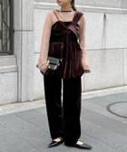 【シーピーシーエム/CPCM】の【WEB限定】3点セットベロアセットアップ 人気、トレンドファッション・服の通販 founy(ファニー) ファッション Fashion レディースファッション Fashion for Women トップス・カットソー Cut & Sew Tops ベロアトップス Velour Tops / Velvet-Look Items インナー Innerwear ウェーブ Wavy Pattern オケージョン Occasion Wear スラックス Slacks, Dress Pants セットアップ Set-Up, Coordinated Outfit ダウン Down, Puffer デニム Denim, Jeans Material トレンド Trend, Trending Now ドット Polka Dot, Dot Pattern ビスチェ Bustier, Corset Top ベロア Velour, Soft Velvet エレガント 上品 Elegant thumbnail ブラウン|ID: prp329100004876145 ipo3291000000036369661