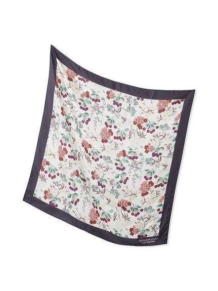 【リリーブラウン/Lily Brown】の【LILY BROWN×KEITA MARUYAMA】ボタニカルチェリー柄シルクスカーフ 人気、トレンドファッション・服の通販 founy(ファニー) 　ファッション　Fashion　レディースファッション　Fashion for Women　なめらか　Smooth, Silky Texture　アクセサリー　Fashion Accessories　シルク　Silk, 100% Silk　スカーフ　Scarf, Neckwear　スマート　Smart, Elegant　プリント　Print, Printed Pattern　ロマンティック　Romantic, Feminine Style　 other-1|ID: prp329100004876158 ipo3291000000036369742
