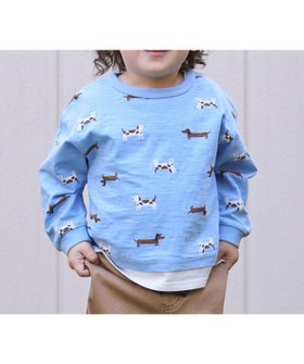 【ナルミヤ オンライン/NARUMIYA ONELINE / KIDS】の【防汚】マルチ柄長袖Tシャツ 人気、トレンドファッション・服の通販 founy(ファニー) ファッション Fashion キッズファッション Fashion for Kids おすすめ Recommended / Our Picks ボトム Bottoms, Lower Wear ポケット Pocket, Pocket Detail 長袖 Long Sleeve, Full Sleeve |ID:prp329100004877082