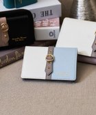 【サマンサタバサ プチチョイス/SamanTha Thavasa PeTiT Choice】のバイカラーフロントベルト 二つ折り財布 ダルブルー|ID: prp329100004877115 ipo3291000000036380004