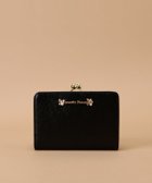 【サマンサタバサ/SamanTha Thavasa】のラメレザービジュー 口金折財布 ブラック|ID: prp329100004877116 ipo3291000000036380006