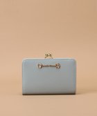 【サマンサタバサ/SamanTha Thavasa】のラメレザービジュー 口金折財布 ライトブルー|ID: prp329100004877116 ipo3291000000036380013