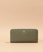 【サマンサタバサ/SamanTha Thavasa】のPomme d espoir ポムディスポワール バイカラーラウンドジップ長財布 カーキ|ID: prp329100004877122 ipo3291000000036380071