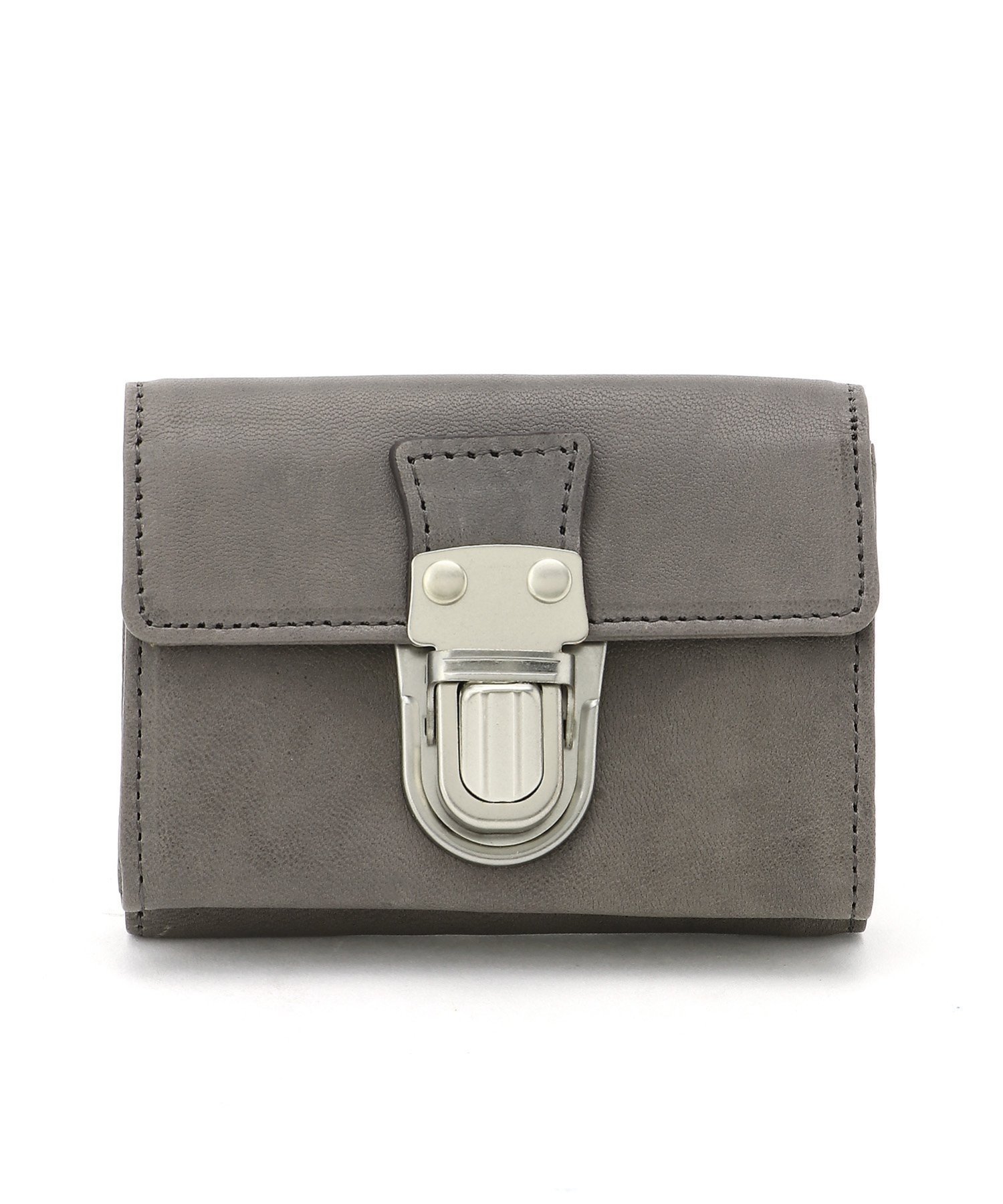 【パトリックステファン/PATRICK STEPHAN】のPATRICK STEPHAN / Leather trifold wallet cartable カルターブル レザー 財布 三つ折り インテリア・キッズ・メンズ・レディースファッション・服の通販 founy(ファニー) 　ファッション　Fashion　レディースファッション　Fashion for Women　ミニ財布・二つ折り財布　Wallets & Card Cases　ウォレット　Wallet　フロント　Front, Front Design　メタル　Metal, Metal Parts　モダン　Modern, Contemporary　エレガント 上品　Elegant　財布　Wallet, Purse　slateGRAY|ID: prp329100004877127 ipo3291000000036380092