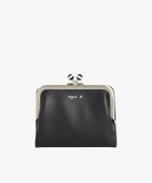 【アニエスベー ファム/agnes b. FEMME】のレザー がま口 ミニ ウォレット Irene PAW07-06 人気、トレンドファッション・服の通販 founy(ファニー) ファッション Fashion レディースファッション Fashion for Women ウォレット Wallet コンパクト Compact, Small Size ボーダー Border, Stripe ポケット Pocket, Pocket Detail 財布 Wallet, Purse thumbnail ブラック|ID: prp329100004877128 ipo3291000000036380101