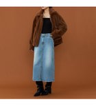 【エドウイン オンライン モール/EDWIN ONLINE MALL】のリニューアル Lee BABE ストレッチ/ミドル丈デニムスカート 【豊富なサイズ展開XS-XL】 人気、トレンドファッション・服の通販 founy(ファニー) ファッション Fashion レディースファッション Fashion for Women スカート Skirts デニムスカート・カジュアルスカート Denim Skirts ストレッチ Stretch, Stretchy Fabric スニーカー Sneakers, Trainers スリット Slit, Slit Detail デニム Denim, Jeans Material フロント Front, Front Design ミドル Middle Length, Mid Height thumbnail 淡色ブルー|ID: prp329100004877350 ipo3291000000036382339