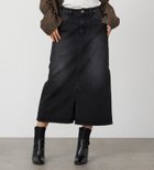 【エドウイン オンライン モール/EDWIN ONLINE MALL】のリニューアル Lee BABE ストレッチ/ミドル丈デニムスカート 【豊富なサイズ展開XS-XL】 人気、トレンドファッション・服の通販 founy(ファニー) ファッション Fashion レディースファッション Fashion for Women スカート Skirts デニムスカート・カジュアルスカート Denim Skirts ストレッチ Stretch, Stretchy Fabric スニーカー Sneakers, Trainers スリット Slit, Slit Detail デニム Denim, Jeans Material フロント Front, Front Design ミドル Middle Length, Mid Height thumbnail ブラックデニム|ID: prp329100004877350 ipo3291000000036382340