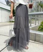【アンドミー/andme】のチュール ティアード ロング スカート 人気、トレンドファッション・服の通販 founy(ファニー) ファッション Fashion レディースファッション Fashion for Women スカート Skirts シンプル Simple, Minimal チュール Tulip, Tulip Motif ティアード Tiered, Tiered Style ティアードスカート Tiered Skirt, Flounced Skirt デニム Denim, Jeans Material ペチコート Petticoat, Underskirt ロング Long, Long-Length 楽ちん Easy Fit, Comfortable おすすめ Recommended / Our Picks thumbnail チャコールグレー|ID: prp329100004877367 ipo3291000000036382398