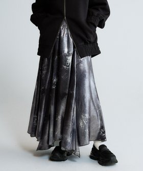 【ジーナシス/JEANASiS】の選べる着丈/グロッシーイレヘムフレアスカート 人気、トレンドファッション・服の通販 founy(ファニー) ファッション Fashion レディースファッション Fashion for Women スカート Skirts Aライン・フレアスカート A-Line & Flared Skirts シンプル Simple, Minimal フレア Flare, Flared プリント Print, Printed Pattern 無地 Plain, Solid Color ロング Long, Long-Length おすすめ Recommended / Our Picks エレガント 上品 Elegant |ID:prp329100004877370