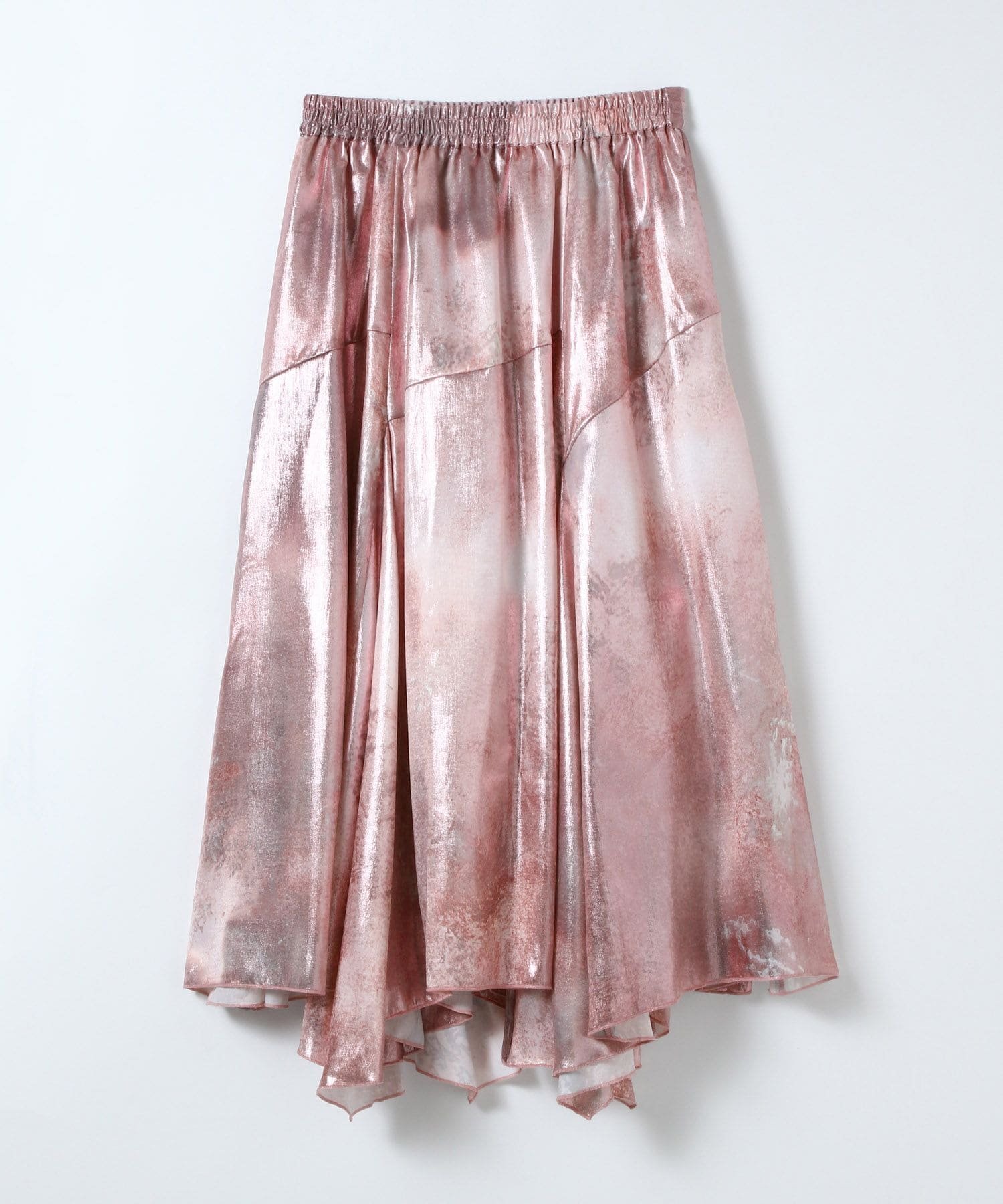 【ジーナシス/JEANASiS】の選べる着丈/グロッシーイレヘムフレアスカート インテリア・キッズ・メンズ・レディースファッション・服の通販 founy(ファニー) 　ファッション　Fashion　レディースファッション　Fashion for Women　スカート　Skirts　Aライン・フレアスカート　A-Line & Flared Skirts　シンプル　Simple, Minimal　フレア　Flare, Flared　プリント　Print, Printed Pattern　無地　Plain, Solid Color　ロング　Long, Long-Length　おすすめ　Recommended / Our Picks　エレガント 上品　Elegant　ピンク系その他|ID: prp329100004877370 ipo3291000000036382408