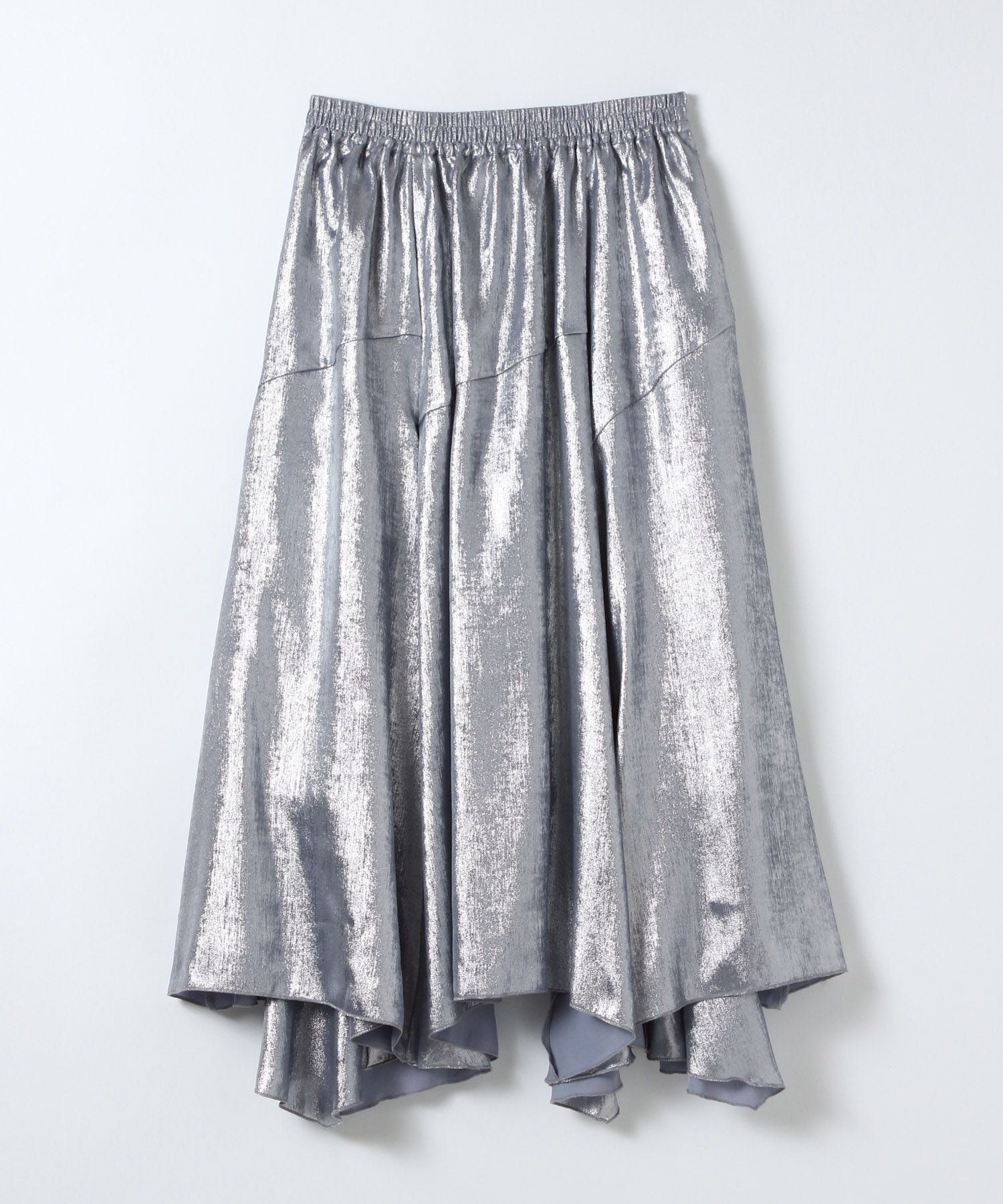 【ジーナシス/JEANASiS】の選べる着丈/グロッシーイレヘムフレアスカート インテリア・キッズ・メンズ・レディースファッション・服の通販 founy(ファニー) 　ファッション　Fashion　レディースファッション　Fashion for Women　スカート　Skirts　Aライン・フレアスカート　A-Line & Flared Skirts　シンプル　Simple, Minimal　フレア　Flare, Flared　プリント　Print, Printed Pattern　無地　Plain, Solid Color　ロング　Long, Long-Length　おすすめ　Recommended / Our Picks　エレガント 上品　Elegant　ブルー系その他|ID: prp329100004877370 ipo3291000000036382409