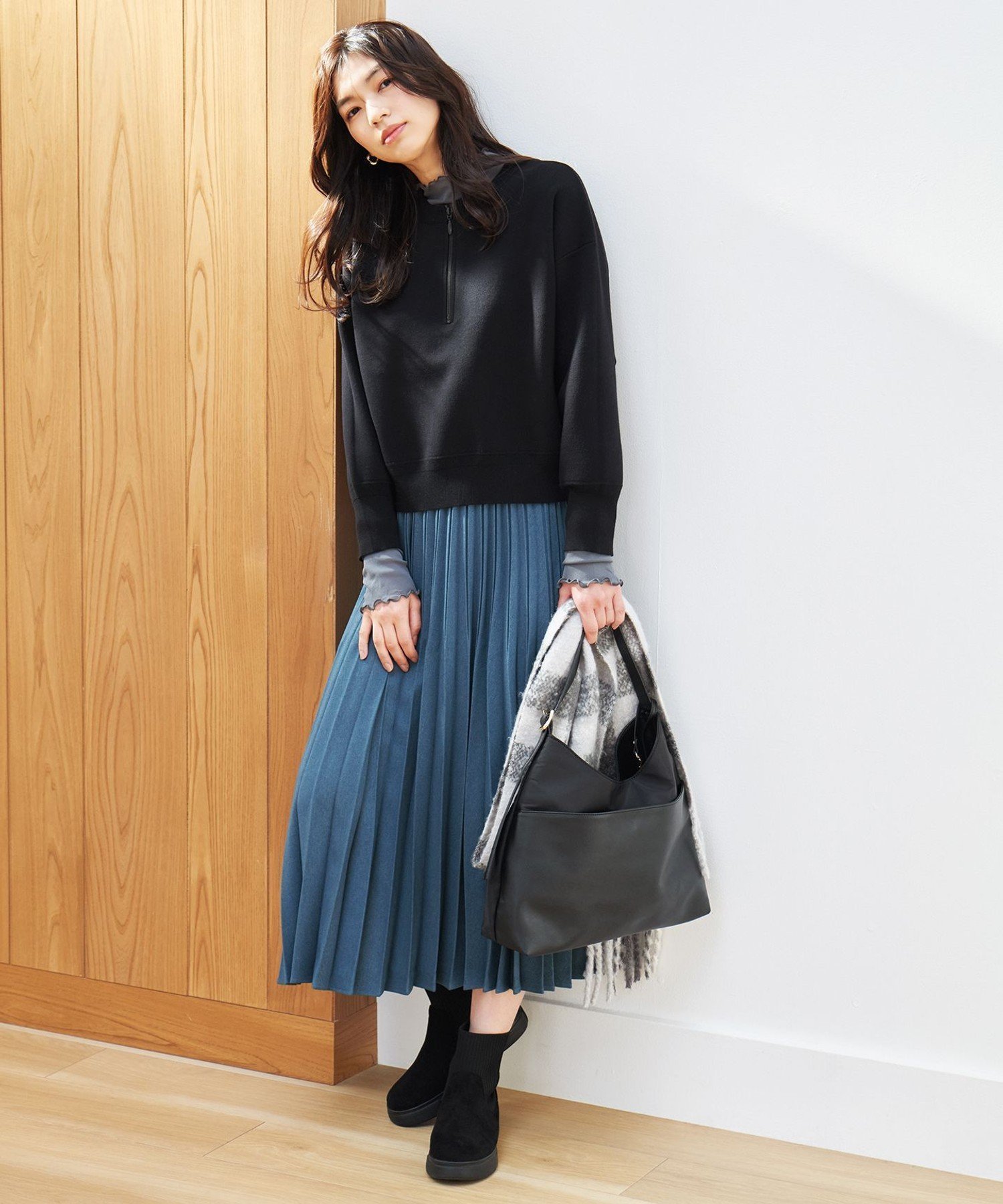 【エニー/ANY】の【大好評につき新色登場/洗濯機可/ウエストゴム】プリーツスカート インテリア・キッズ・メンズ・レディースファッション・服の通販 founy(ファニー) 　ファッション　Fashion　レディースファッション　Fashion for Women　スカート　Skirts　プリーツスカート / 上品フェミニンスタイル　Pleated Skirts　人気　Popular, Best Seller　フェミニン　Feminine, Girly　フレア　Flare, Flared　プリーツ　Pleats, Pleated　再入荷　Restock / Back in Stock　エレガント 上品　Elegant　スレートブルー[070]|ID: prp329100004877375 ipo3291000000036382428