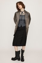 【スライ/SLY】のCUT OUT ILINE スカート 人気、トレンドファッション・服の通販 founy(ファニー) ファッション Fashion レディースファッション Fashion for Women スカート Skirts ガーリー Girly, Feminine Style スリット Slit, Slit Detail スーツ Suit, Formalwear トレンド Trend, Trending Now フロント Front, Front Design マニッシュ Mannish, Boyish thumbnail BLK|ID: prp329100004877379 ipo3291000000036382448