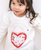 【ベベ オンライン ストア/BEBE ONLINE STORE / KIDS】の【スララク/防汚加工/オーガニックコットン】ときめきデザイン女の子長袖Tシャツ(80~130cm) 人気、トレンドファッション・服の通販 founy(ファニー) ファッション Fashion キッズファッション Fashion for Kids アンダー Underwear Essentials 春 Spring チェリー Cherry, Cherry Pattern ドット Polka Dot, Dot Pattern 人気 Popular, Best Seller 長袖 Long Sleeve, Full Sleeve フリル Frill, Ruffle フレンチ French, French Style リボン Ribbon, Bow S/S・春夏 SS, Spring/Summer, Warm Season 夏 Summer エレガント 上品 Elegant 2026年 2026 thumbnail オフ×ハートバッグ×肩フリル|ID: prp329100004877464 ipo3291000000036384048