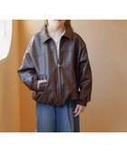 【グローバルワーク/GLOBAL WORK / KIDS】の撥水フェイクレザーブルゾン/キッズ/638256 人気、トレンドファッション・服の通販 founy(ファニー) ファッション Fashion キッズファッション Fashion for Kids おすすめ Recommended / Our Picks スタイリッシュ Stylish, Fashionable ボトム Bottoms, Lower Wear エレガント 上品 Elegant thumbnail ブラウン54|ID: prp329100004877467 ipo3291000000036384061