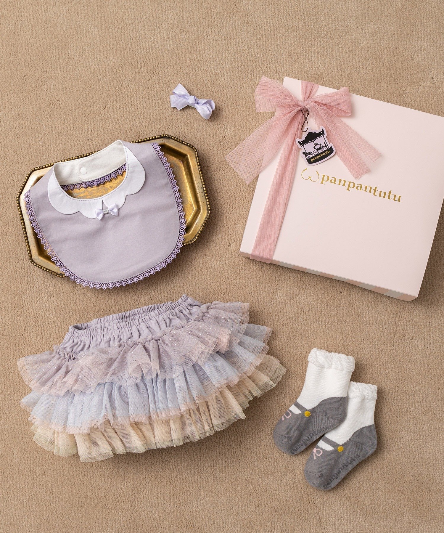 【パンパンテュテュ/panpantutu / KIDS】のファーストフレンドBOX(出産祝いセット) インテリア・キッズ・メンズ・レディースファッション・服の通販 founy(ファニー) 　ファッション　Fashion　キッズファッション　Fashion for Kids　ギフト プレゼント　Gift / Present　ソックス　Socks, Hosiery　ボトム　Bottoms, Lower Wear　リボン　Ribbon, Bow　人気　Popular, Best Seller　ミルキーウェイ|ID: prp329100004877469 ipo3291000000036384075