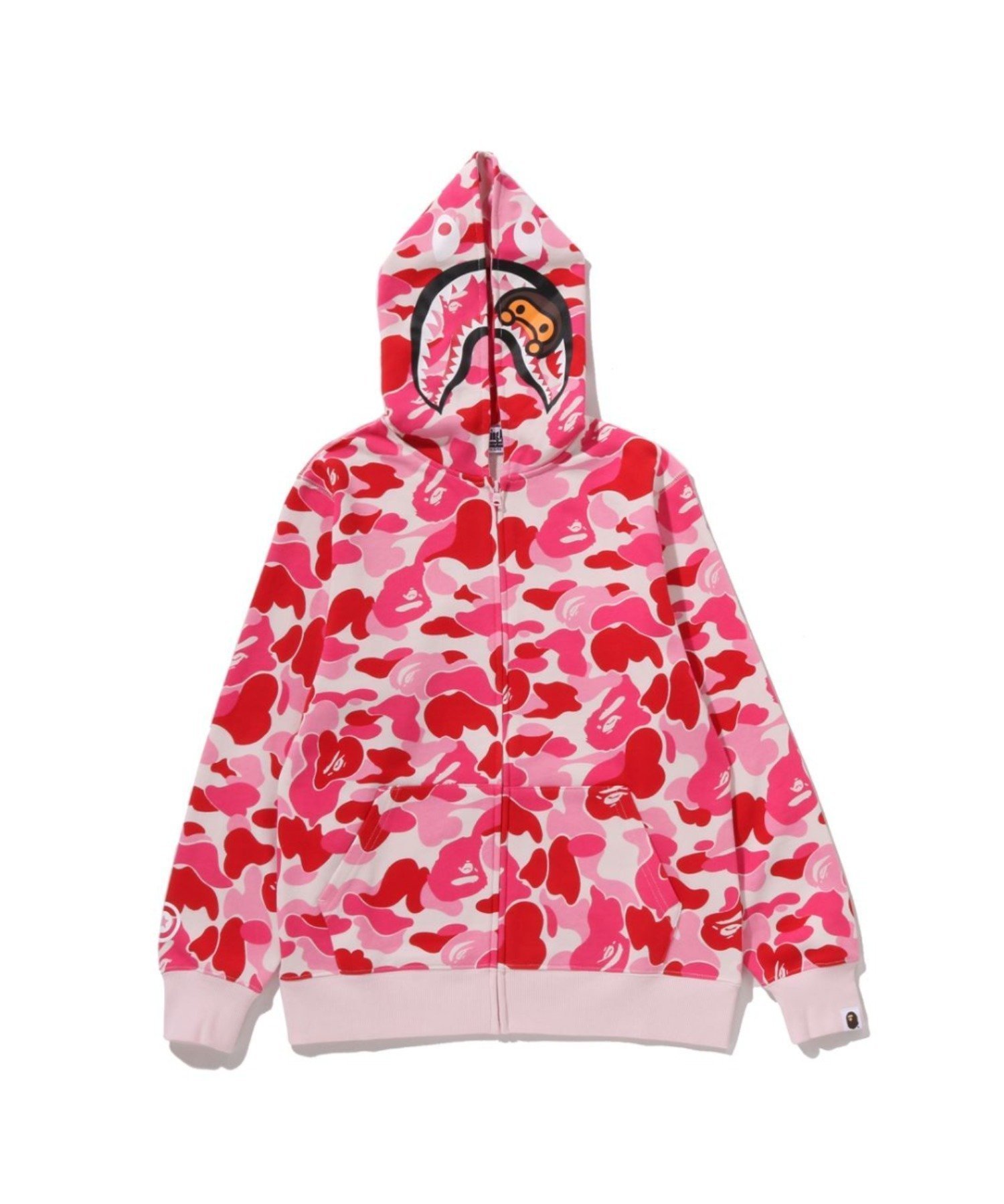 【ア ベイシング エイプ/A BATHING APE / KIDS】のABC CAMO MILO SHARK ZIP HOODIE インテリア・キッズ・メンズ・レディースファッション・服の通販 founy(ファニー) 　ファッション　Fashion　キッズファッション　Fashion for Kids　コレクション　Collection, Seasonal Line　パターン　Pattern, Design Print　モチーフ　Motif, Design Theme　人気　Popular, Best Seller　PINK|ID: prp329100004877470 ipo3291000000036384080