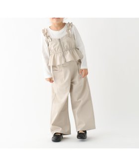 【グローバルワーク/GLOBAL WORK / KIDS】のトクトク3SETUPリブT/100-120cm展開/625172 人気、トレンドファッション・服の通販 founy(ファニー) ファッション Fashion キッズファッション Fashion for Kids インナー Innerwear カットソー Cut and Sewn Top キャミソール Camisole, Spaghetti Strap Top ショート Short, Short Length ツイル Twist, Twisted Detail デニム Denim, Jeans Material フリル Frill, Ruffle ペプラム Peplum, Flared Hem ボトム Bottoms, Lower Wear ワイド Wide, Wide Fit |ID:prp329100004877473