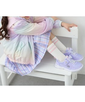 【エニー/ANY / KIDS】の【ANY KIDS別注モデル】瞬足 ネコモチーフスニーカー 人気、トレンドファッション・服の通販 founy(ファニー) ファッション Fashion キッズファッション Fashion for Kids ガーリー Girly, Feminine Style スニーカー Sneakers, Trainers ネコ Cat, Feline Motif 人気 Popular, Best Seller 別注 Limited Edition, Custom Order モチーフ Motif, Design Theme ラベンダー Lavender リボン Ribbon, Bow レギュラー Regular, Standard Fit |ID:prp329100004877474