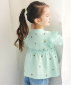 【エフオー オンラインストア/F.O.Online Store / KIDS】の総柄刺繍ペプラムフリルトップス 人気、トレンドファッション・服の通販 founy(ファニー) ファッション Fashion キッズファッション Fashion for Kids トップス・カットソー Cut & Sew Tops 長袖 Long Sleeve, Full Sleeve thumbnail ミント|ID: prp329100004877477 ipo3291000000036384104