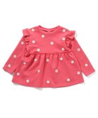 【エフオー オンラインストア/F.O.Online Store / KIDS】の総柄刺繍ペプラムフリルトップス 人気、トレンドファッション・服の通販 founy(ファニー) ファッション Fashion キッズファッション Fashion for Kids トップス・カットソー Cut & Sew Tops 長袖 Long Sleeve, Full Sleeve thumbnail ピンク|ID: prp329100004877477 ipo3291000000036384106
